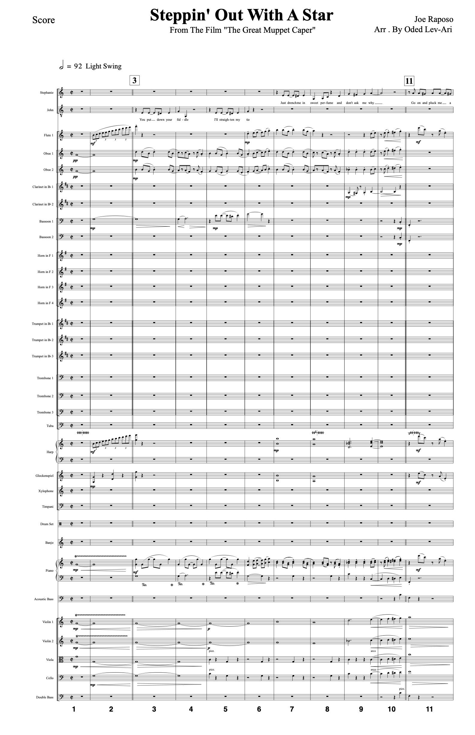 Steppin' Out With a Star — Sheet Music Cover