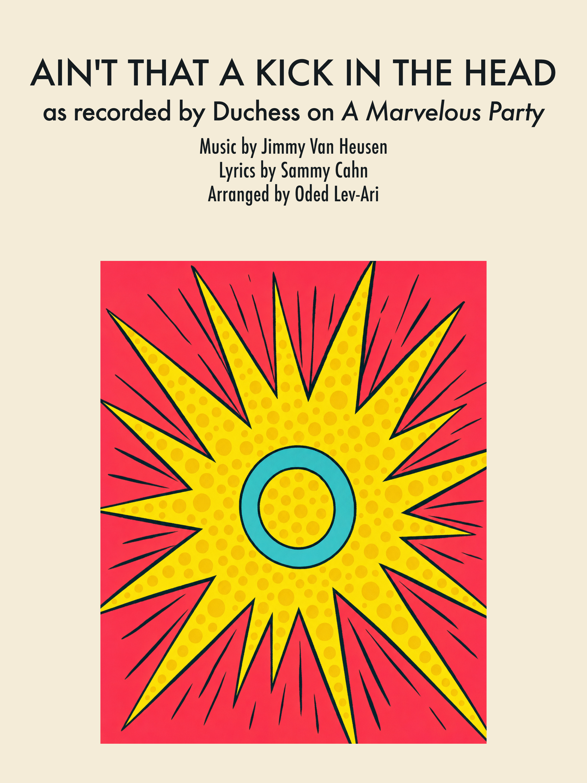 Ain't That a Kick in the Head — Sheet Music Cover