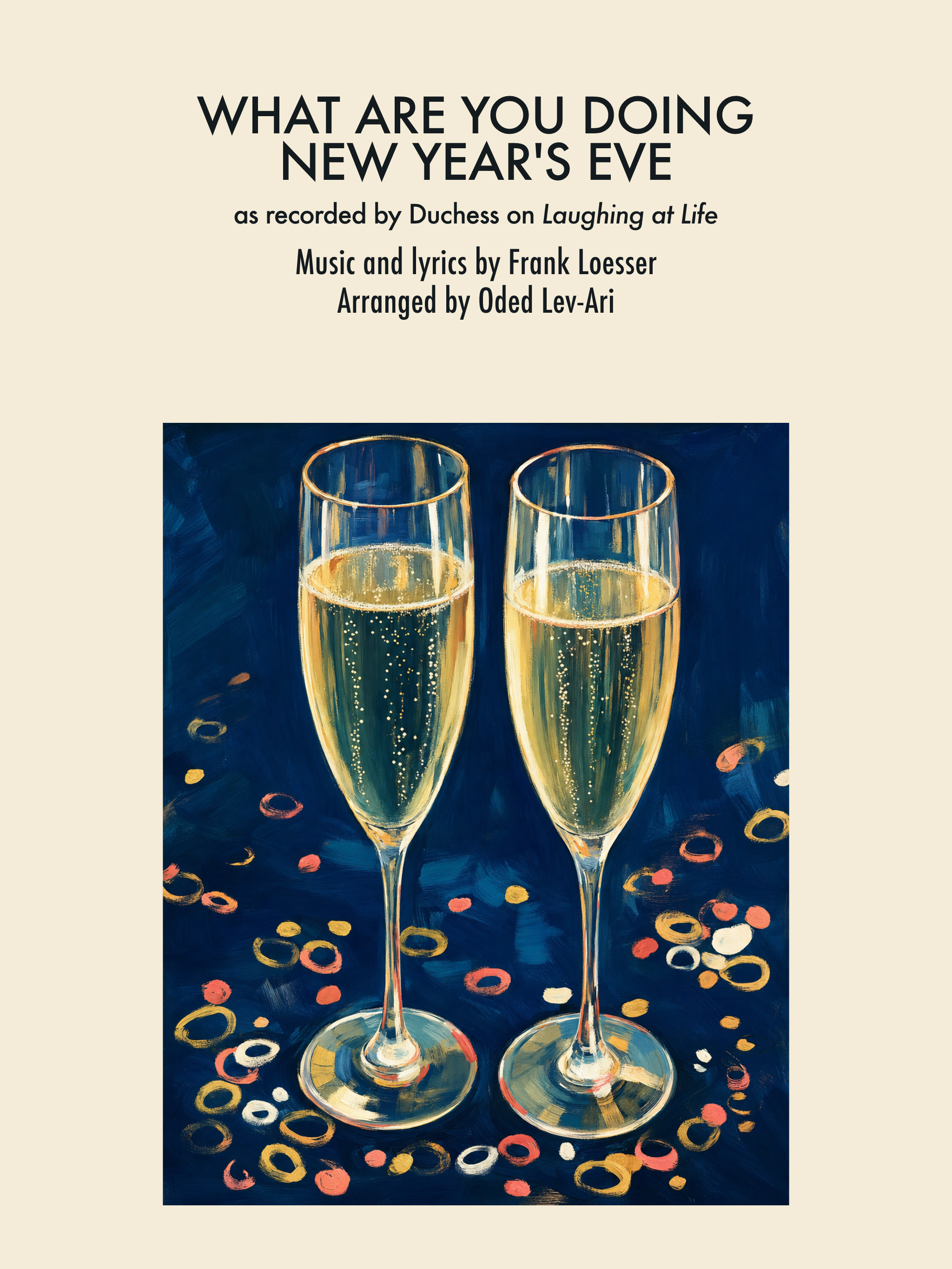 What Are You Doing New Year's Eve? — Sheet Music Cover