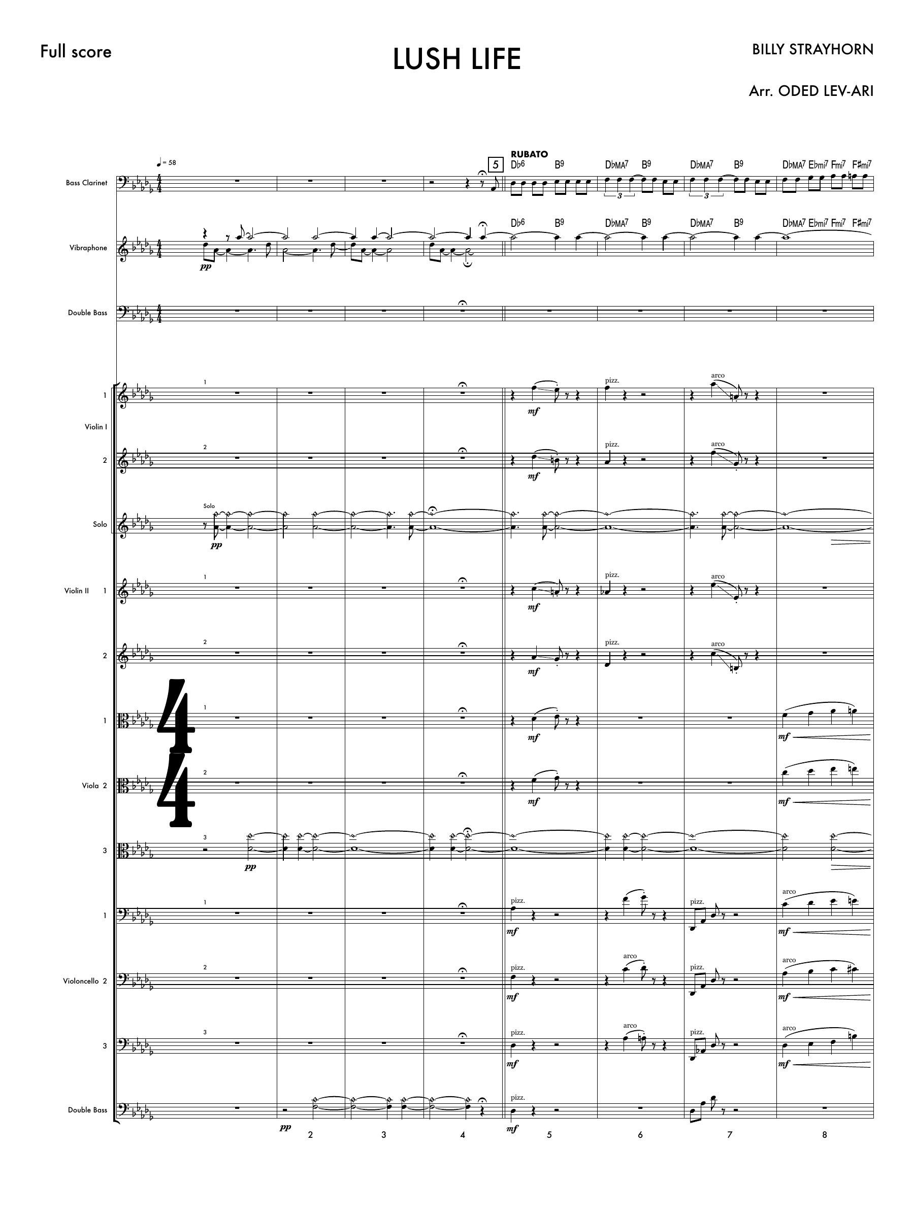 Lush Life — Sheet Music Cover