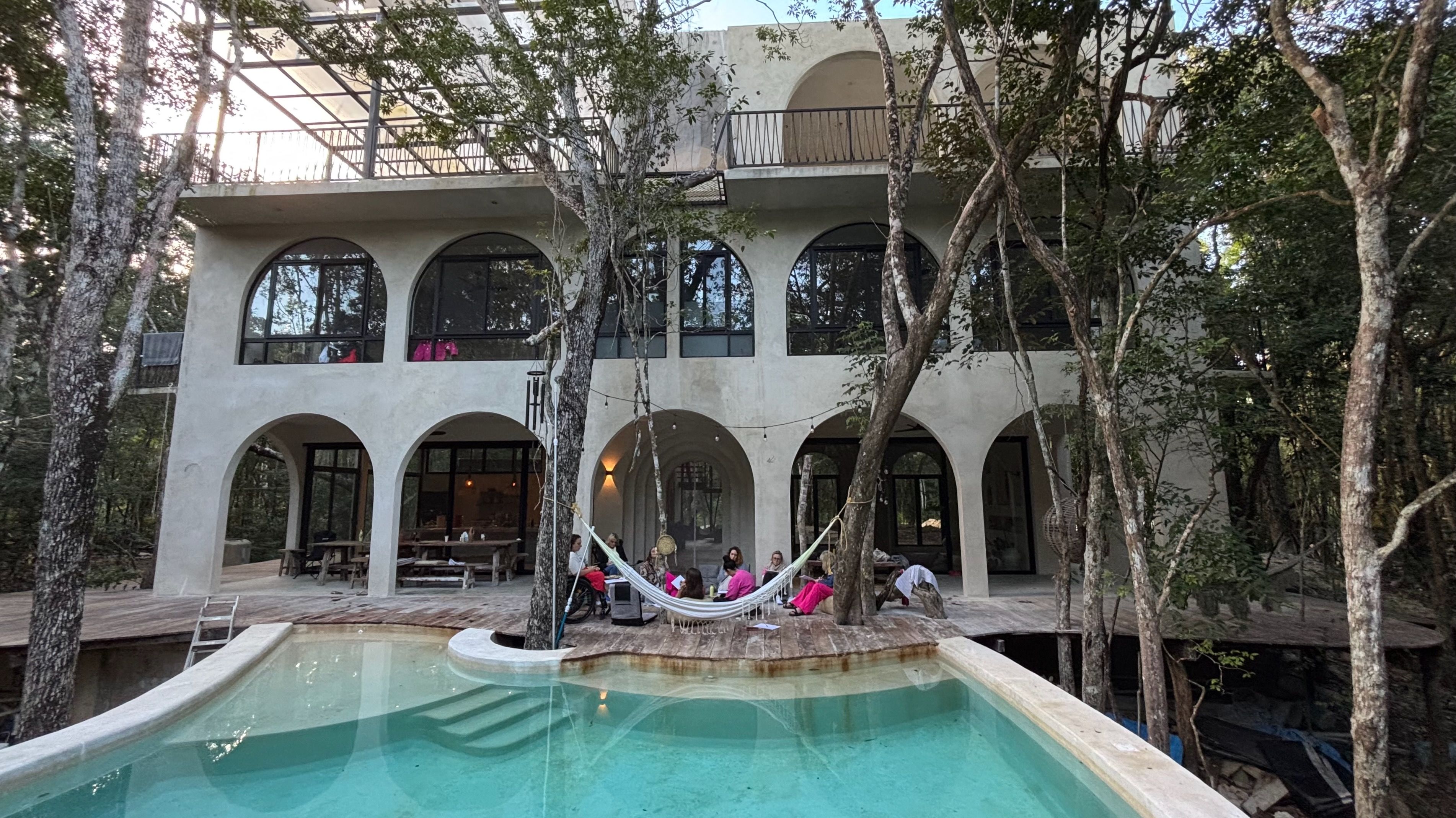 House Facade Pool