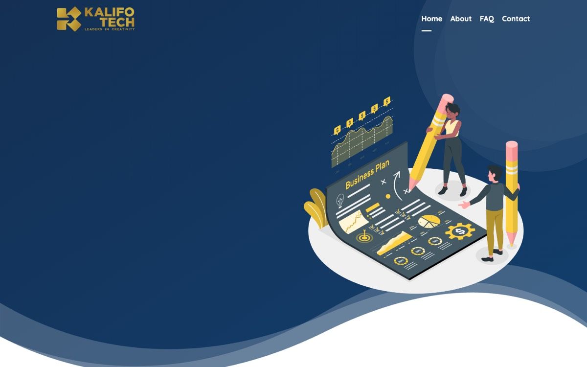 Kalifo Tech homepage screenshot