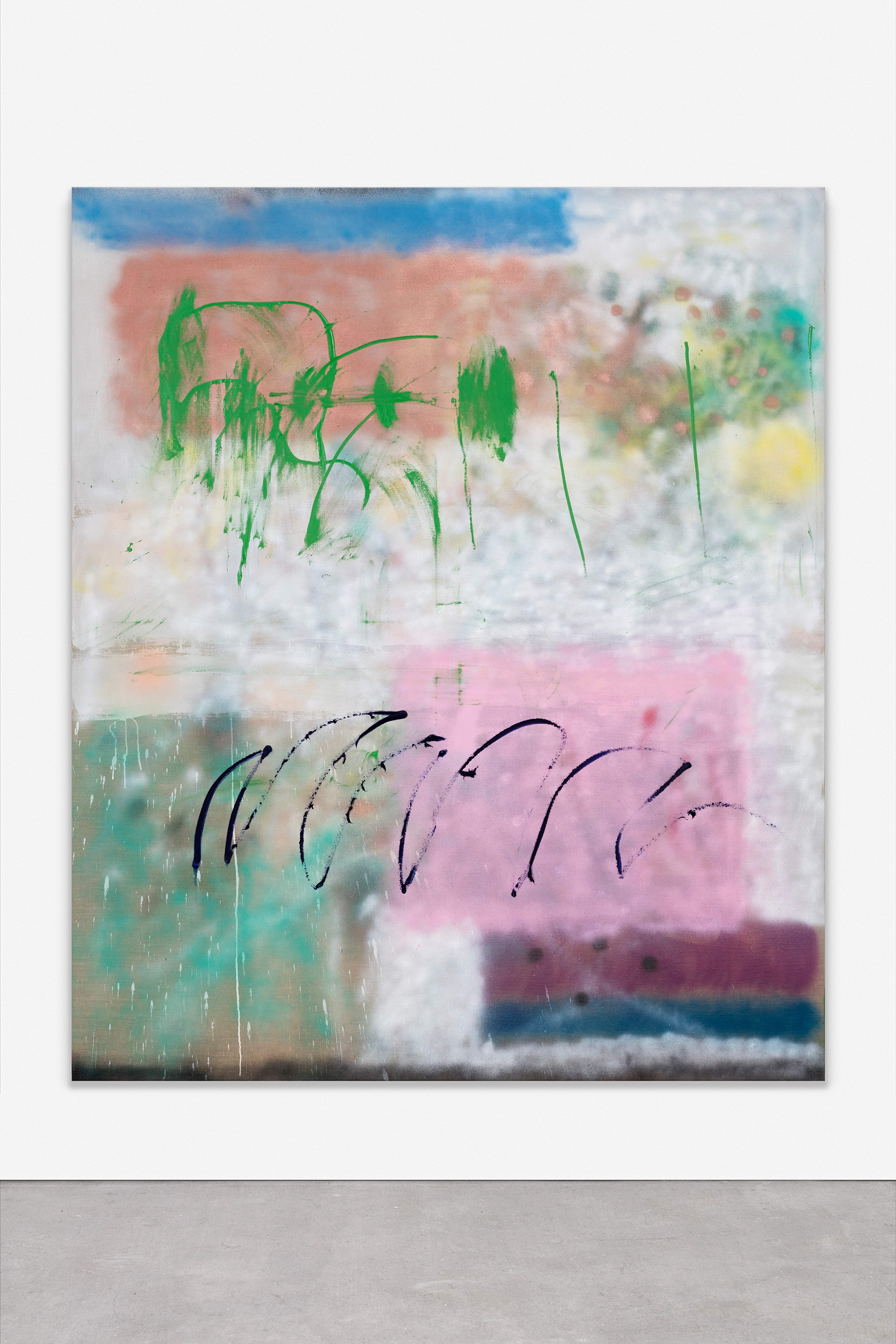 Sebastian Helling, Kenmoore Ave / 3311 W 3rd, 2015, spray paint and oil on canvas, 220x185 cm