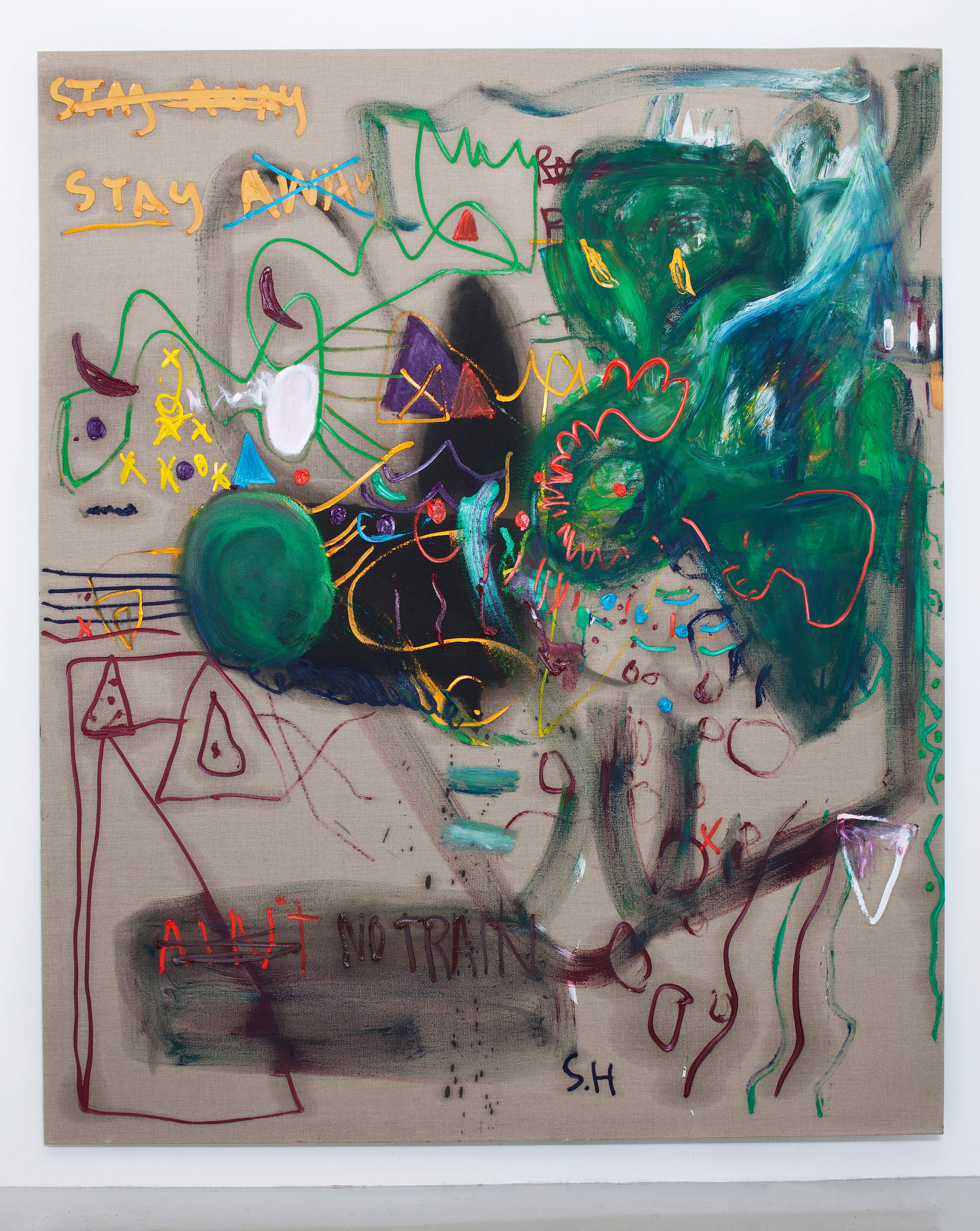 Sebastian Helling, Stay Away, 2011, oil paint on linen, 220x183 cm
