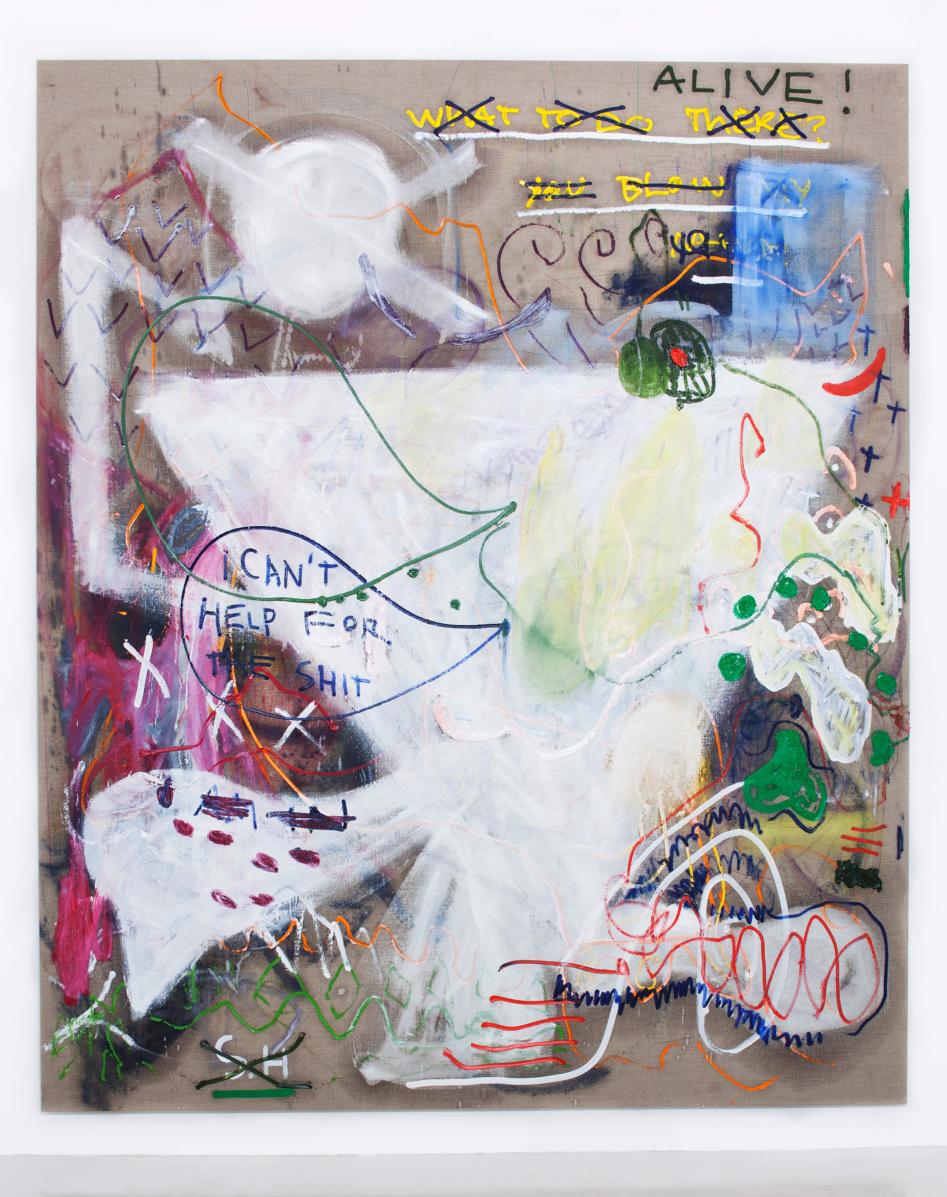 Sebastian Helling, Sleep Walking, 2011, oil paint on linen, 220x183 cm