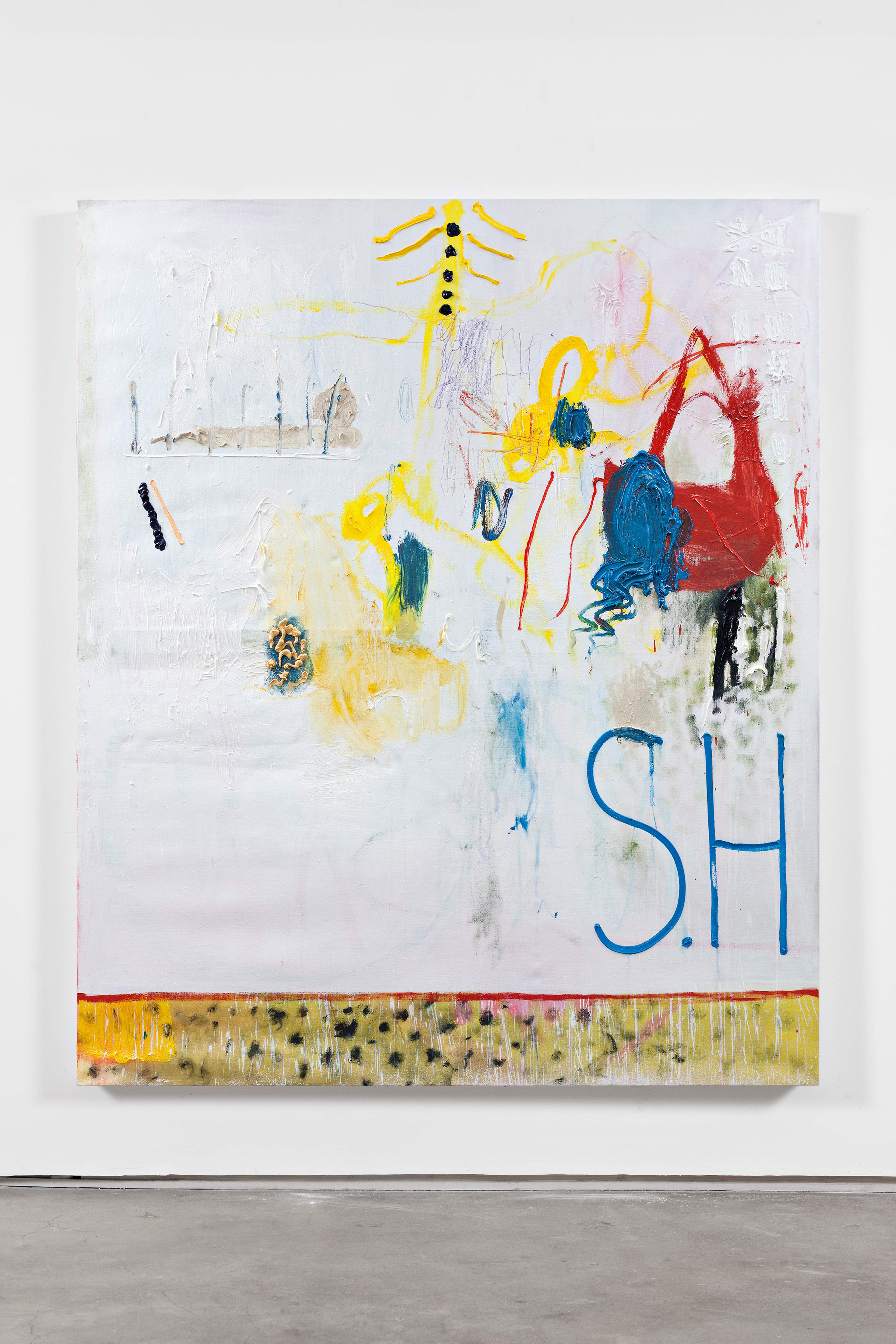 Sebastian Helling, Untitled (Affection), 2015, oil paint on linen, 220x185 cm