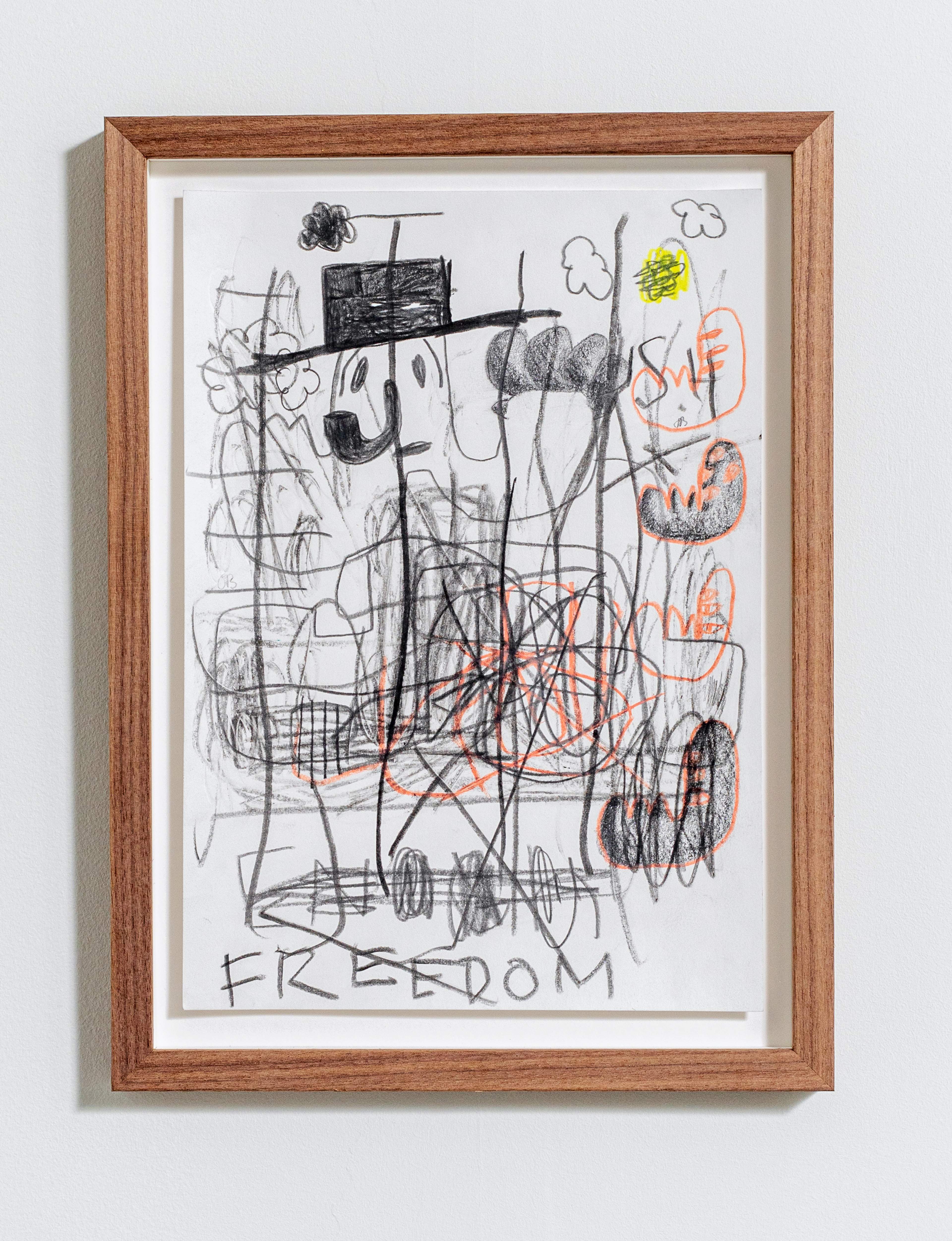 Sebastian Helling, Freedom, mixed media on paper, 29,7x21 cm