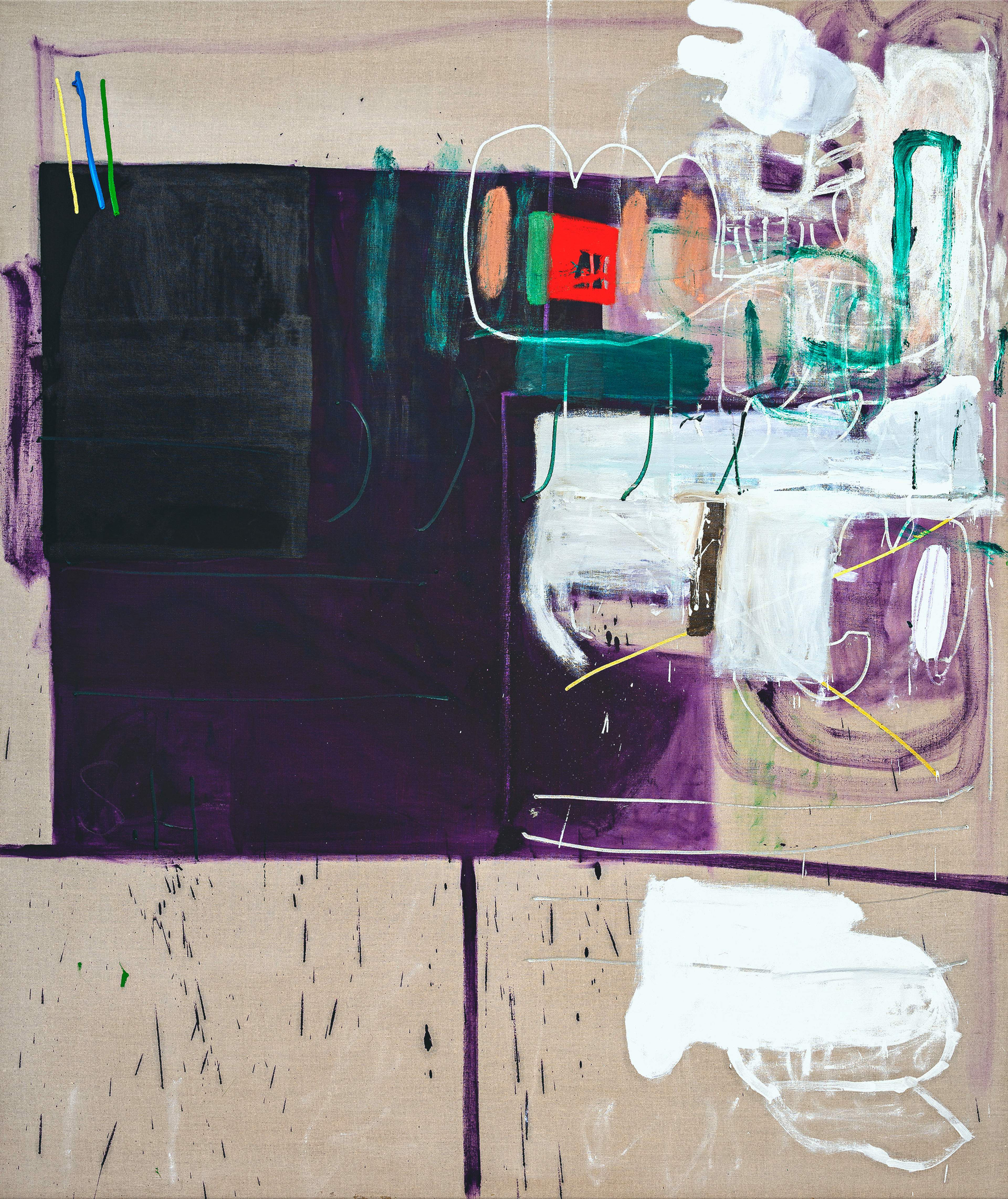 Sebastian Helling, Don't Stop, 2022, oil paint on linen, 220x185 cm