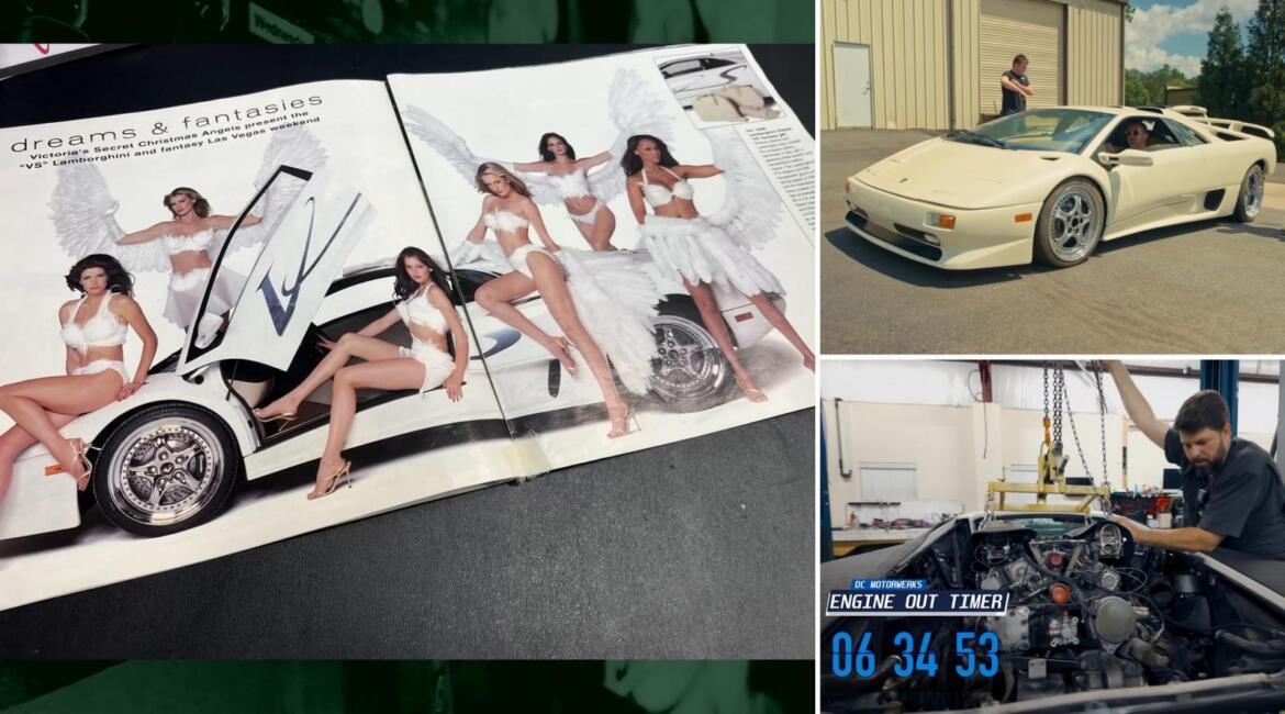 Victoria’s Secret Lamborghini Diablo: Engine Out Just to Replace a 2¢ O-Ring