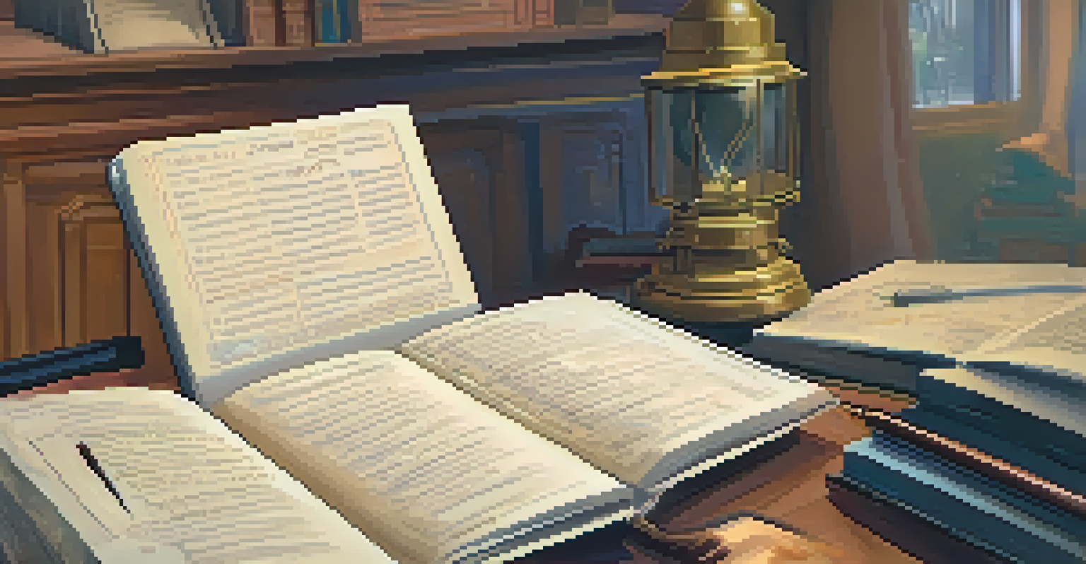 A student's notebook with notes about a historical film, in a cozy study space.