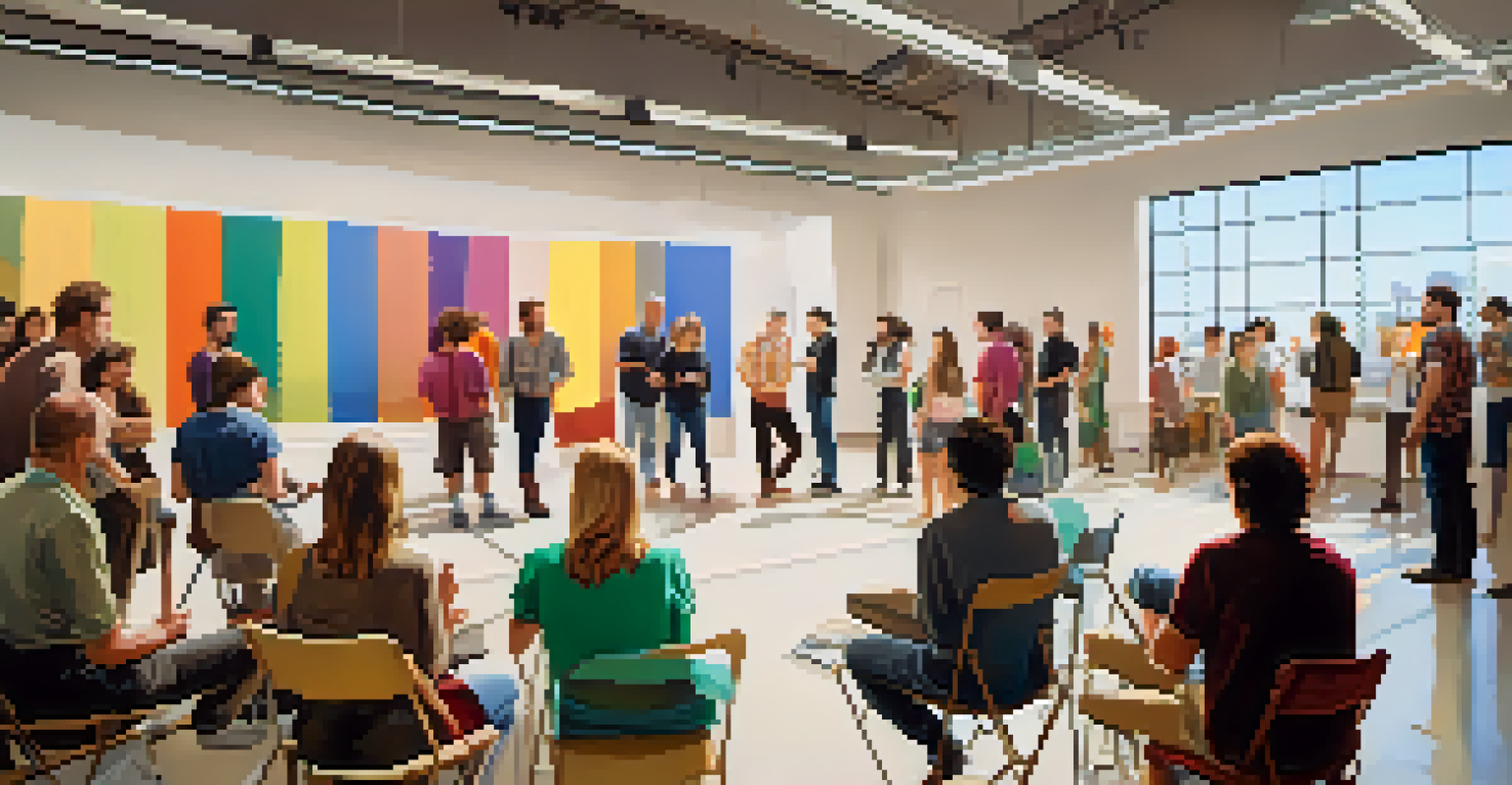 Actors performing auditions in a bright studio during an open casting call event with casting directors observing.