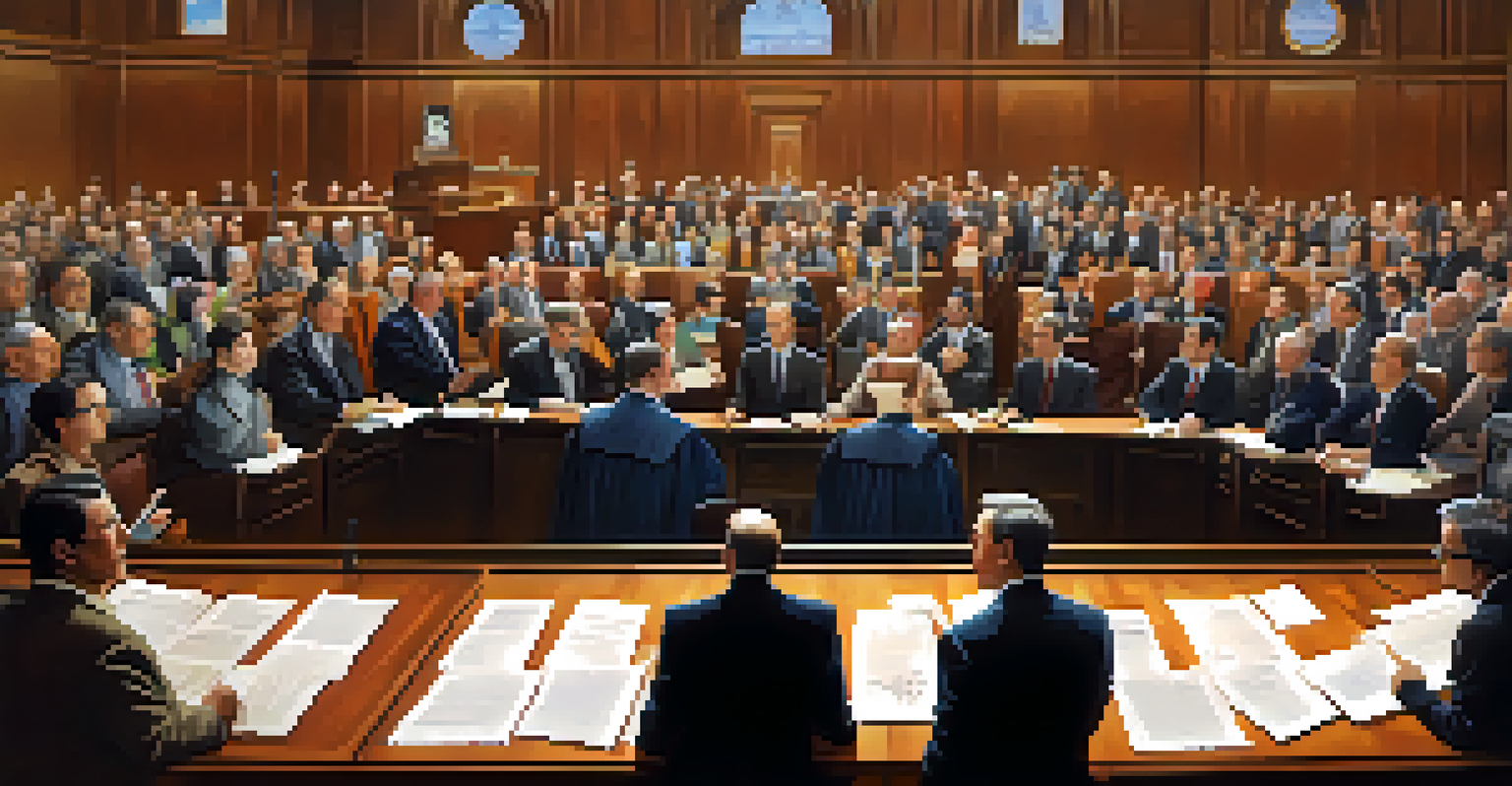 A split image of expert judges discussing and a lively crowd voting, highlighting the contrast between expert judgment and audience engagement.