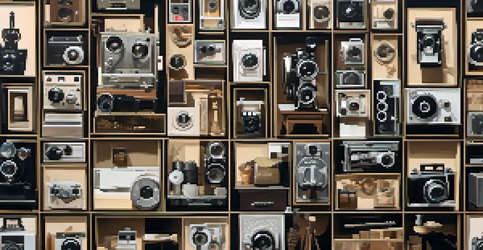 A cinematic collage of iconic scenes from classic Hollywood films with strong female characters, surrounded by film reels and cameras.