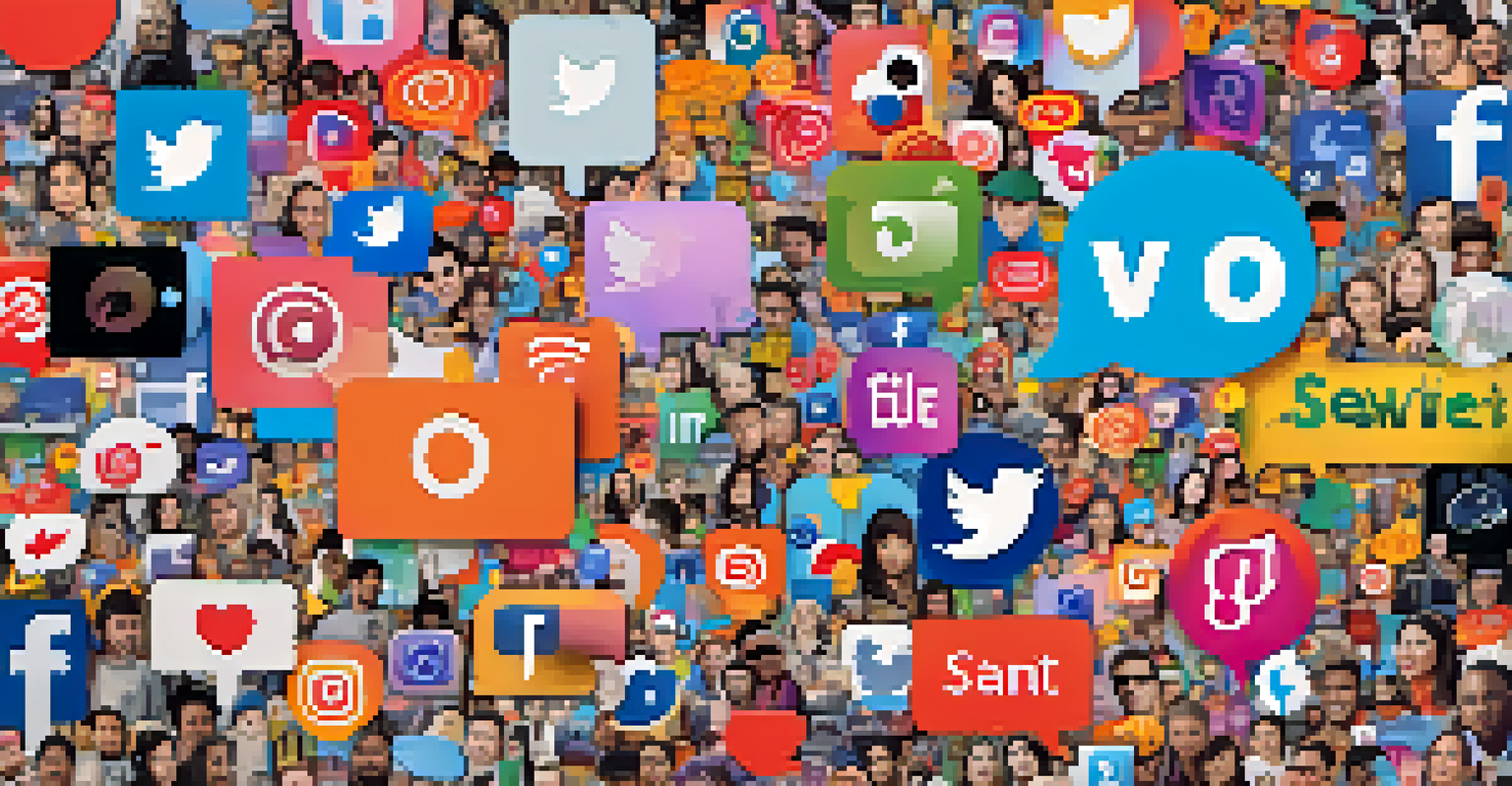 A colorful collage of social media posts reacting to a celebrity scandal, showing a blend of supportive and critical comments.