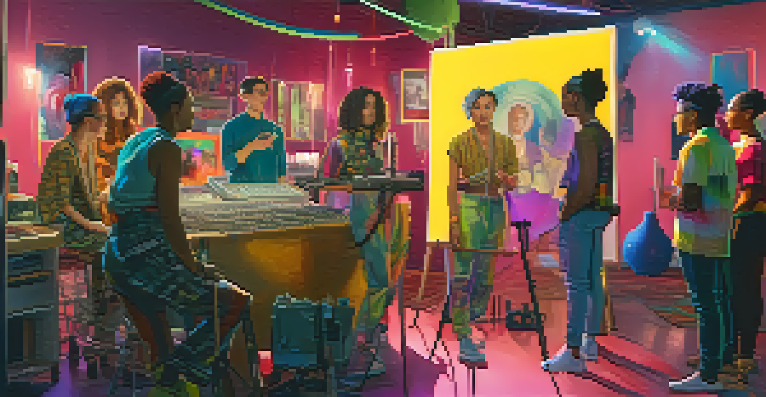 A film set showcasing diverse gender identities with a non-binary character and a creative atmosphere.