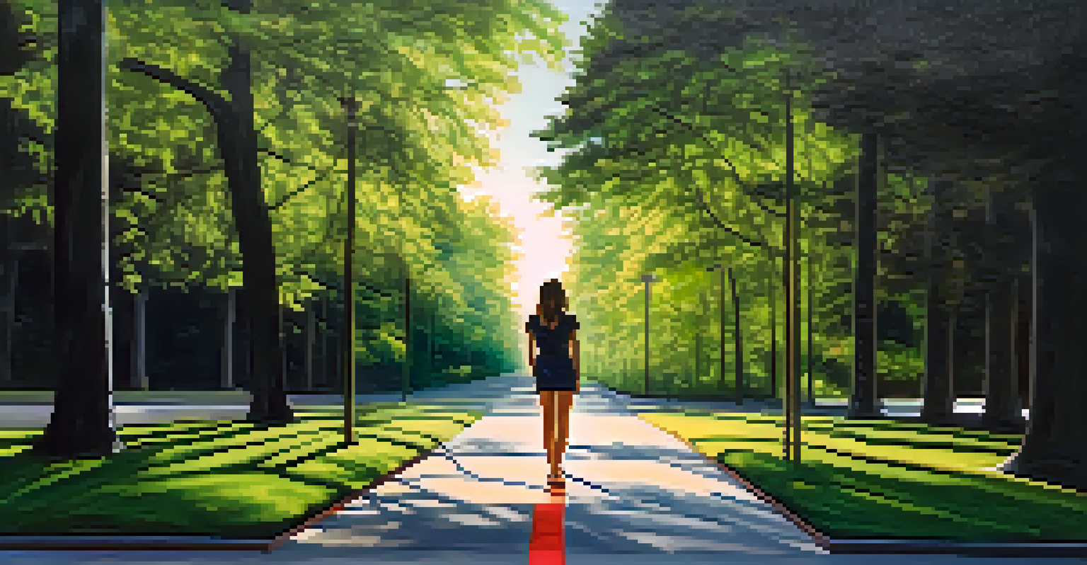 A celebrity standing at a crossroads, with one path bright and hopeful, and the other dark and shadowy, symbolizing choices after a scandal.