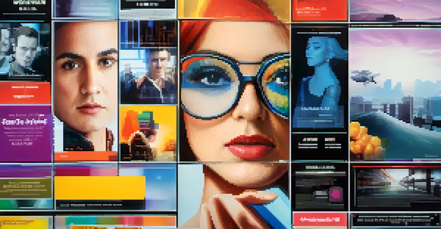 A close-up of a social media post about a film, showcasing colorful graphics and behind-the-scenes content.