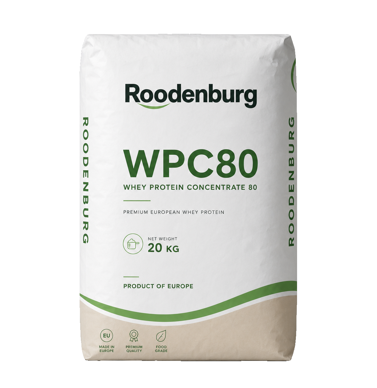 Packaging for WPC80 sourced through Roodenburg Dairy