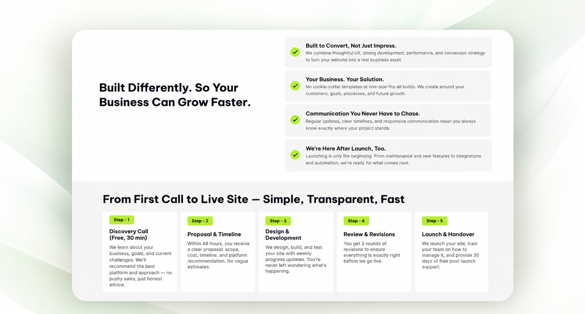 Web Techies design detail 1