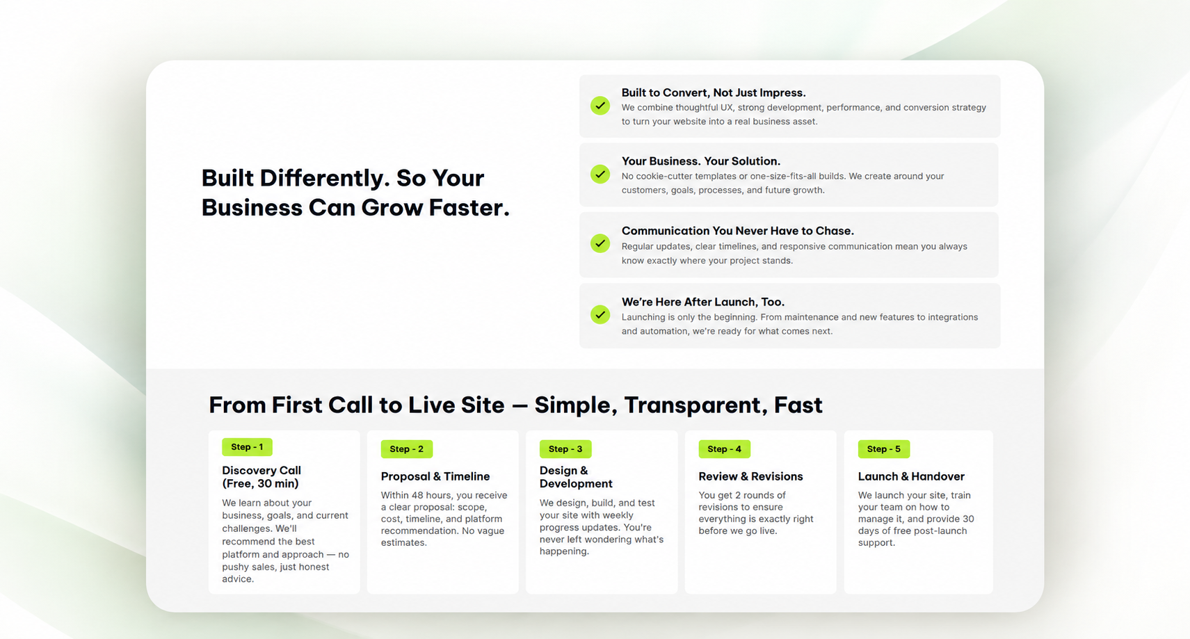 Web Techies design detail 1