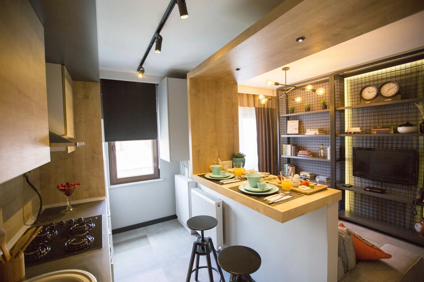 CITYLOFT 36 Two Bedroom Suite: Bar tezgâhlı mutfak ve yemek alanı