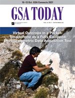 Cover image for GSA Today Issue: September 2021