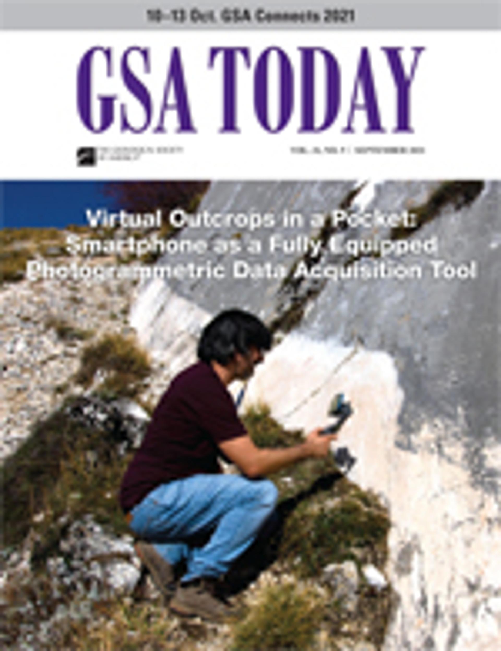 Cover image for GSA Today Issue: September 2021