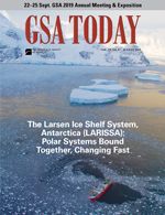 Cover image for GSA Today Issue: August 2019
