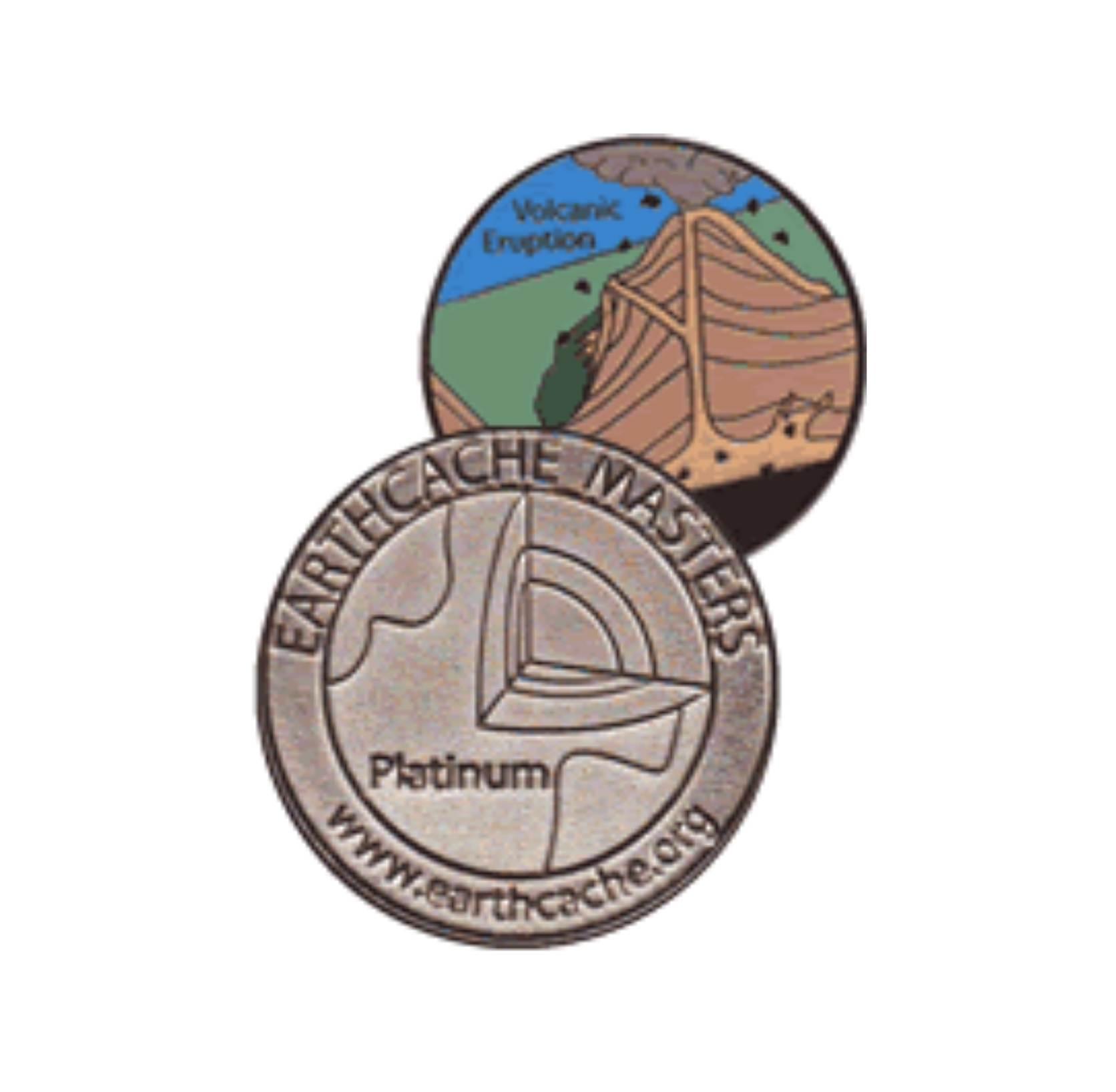 Platinum Earthcache Pin Image