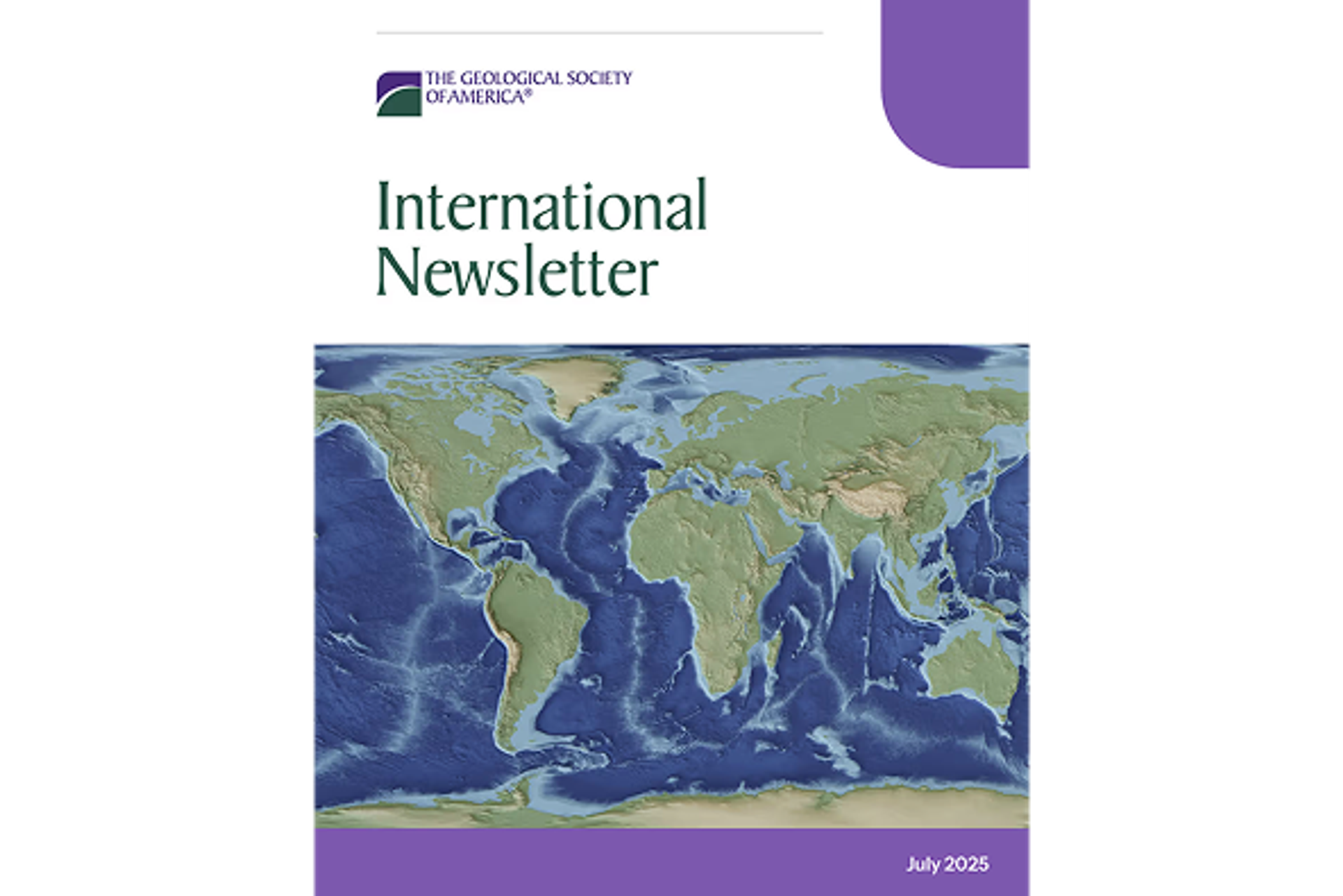 GSA International Newsletter July 2025 cover