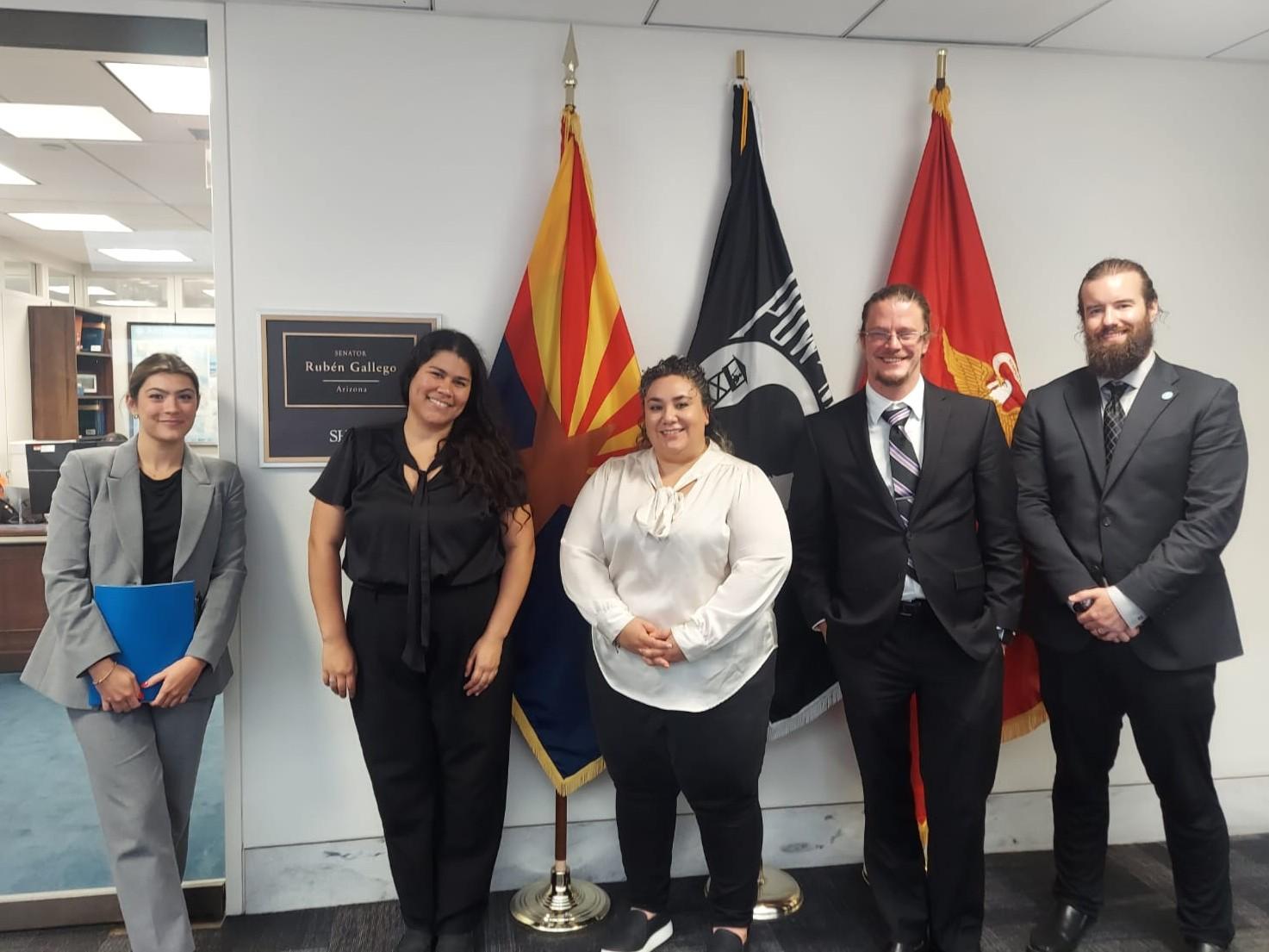 GSA geoscientists at Senator Gallego Meeting on Congressional Visits Day