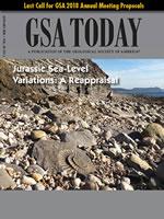 Cover image for GSA Today Issue: January 2018