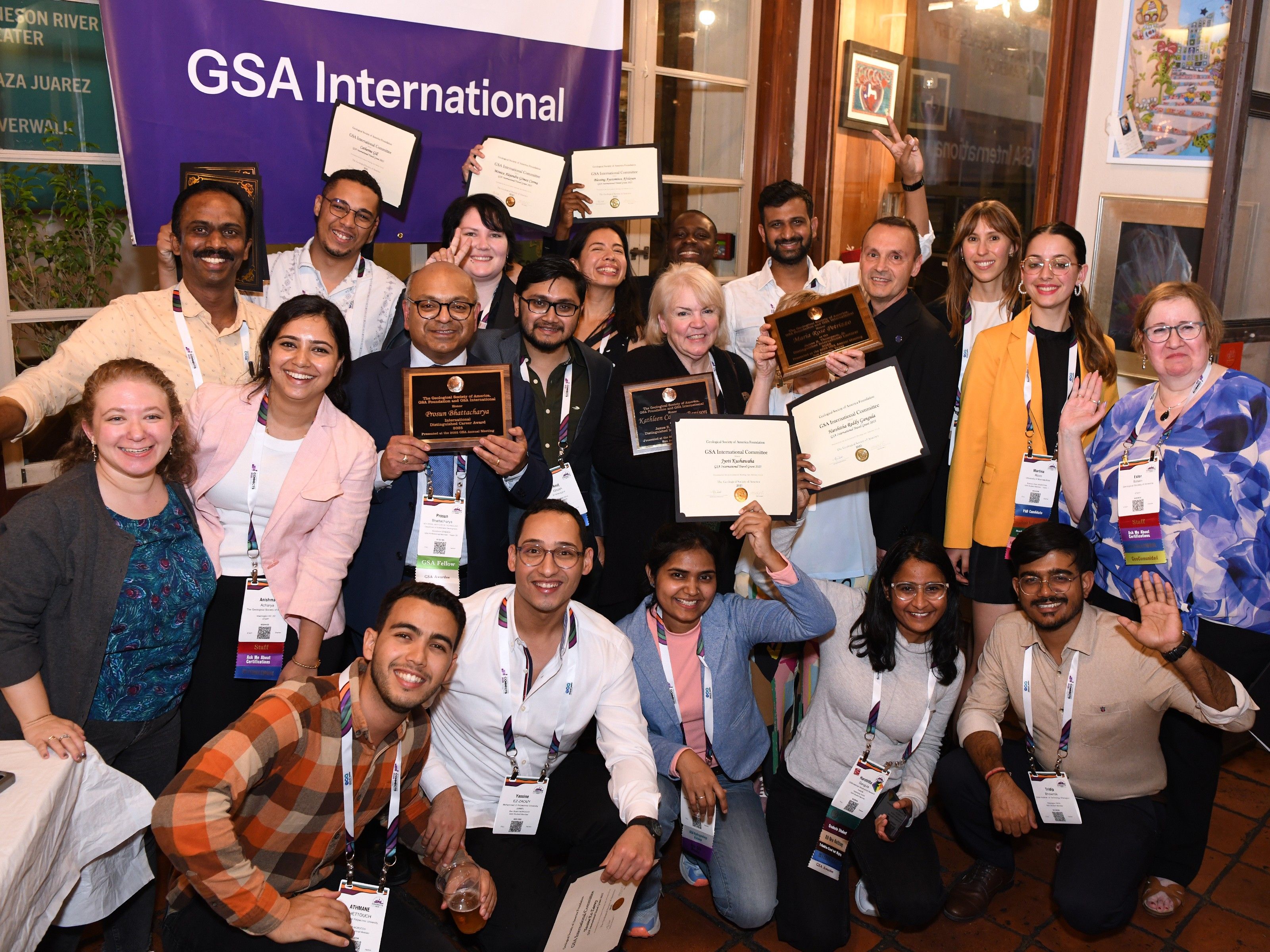 Group Photo of Travel Grant and other international award recipients at GSA Connects meeting