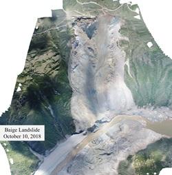Baige landslide, 10 October 2018