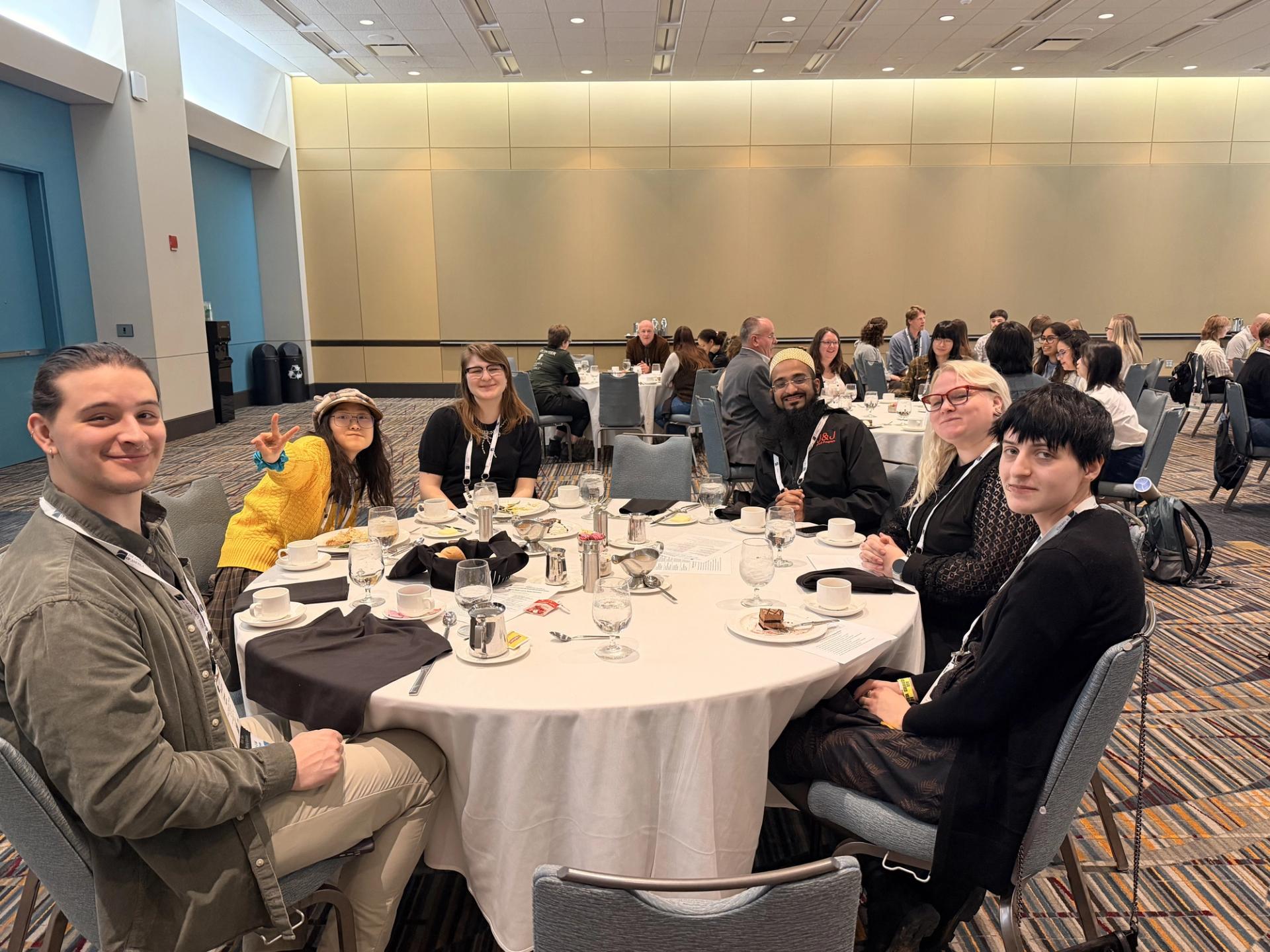 Photo of students at a Career Mentor Lunch at a GSA Section Meeting