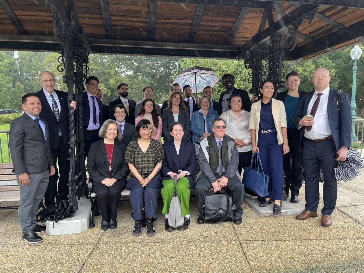 GSA geoscientists outdoor group picture on Congressional Visits Day