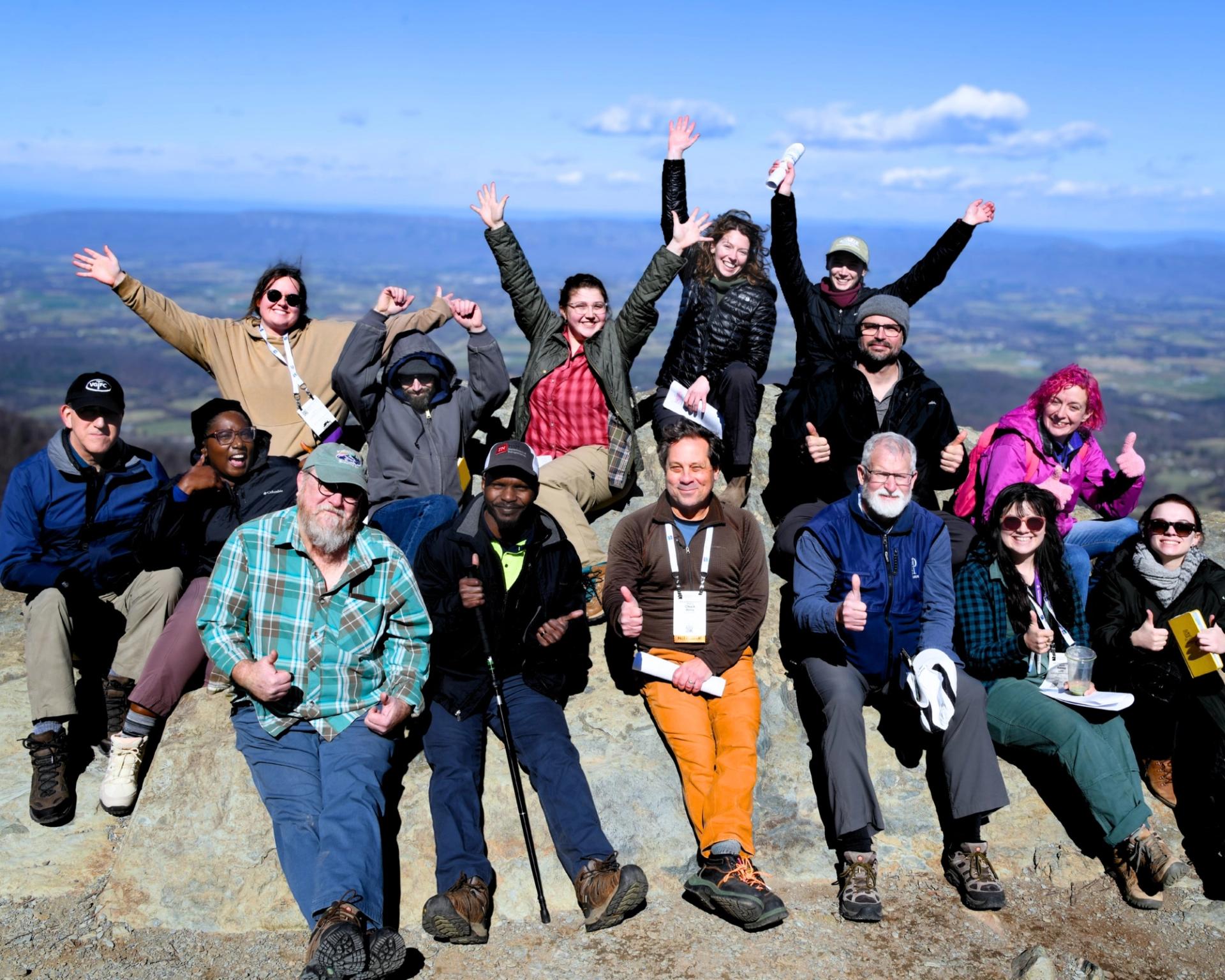 Section Meeting Field Trip Group Photo in Appalachians