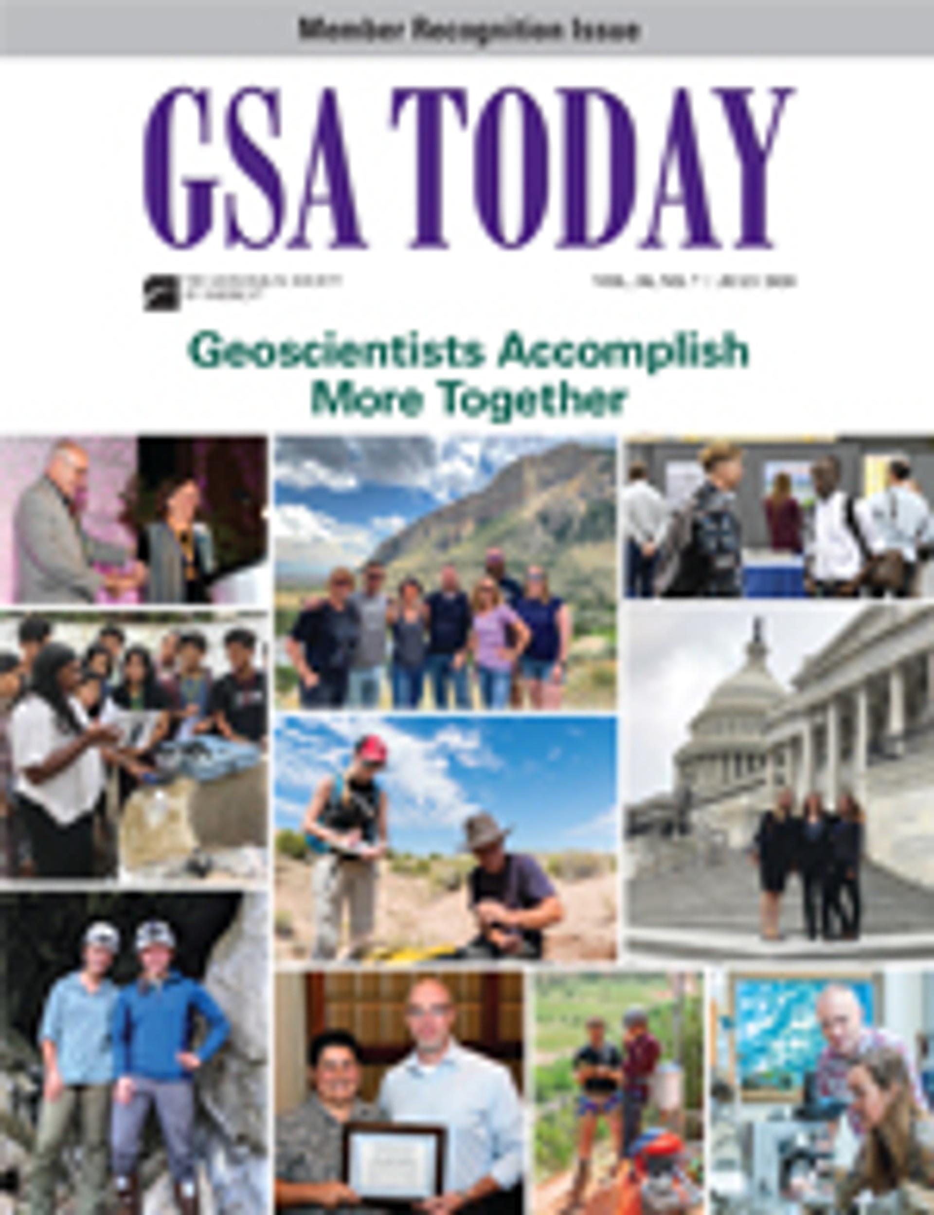 Cover image for GSA Today Issue: July 2020