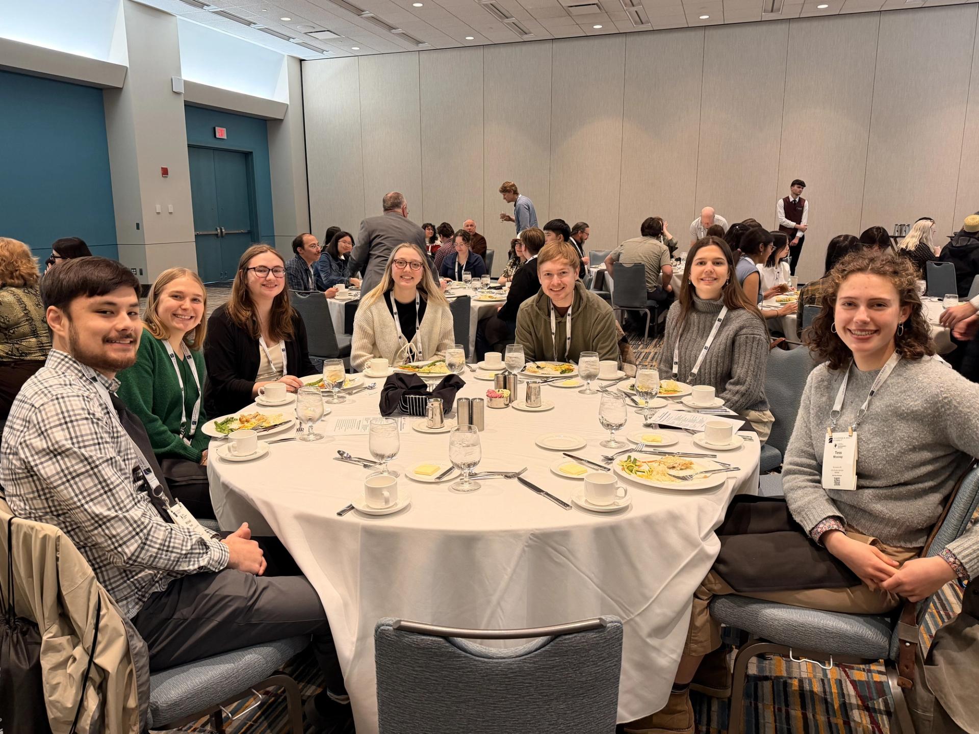 Photo of students and early career professionals at GSA meeting event