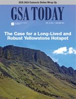 Cover image for GSA Today Issue: January 2021