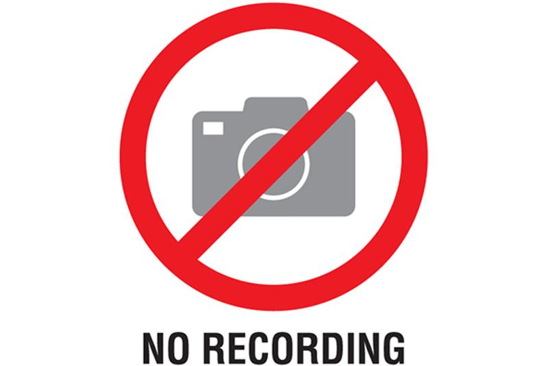 No recording graphic for download & use at GSA events.