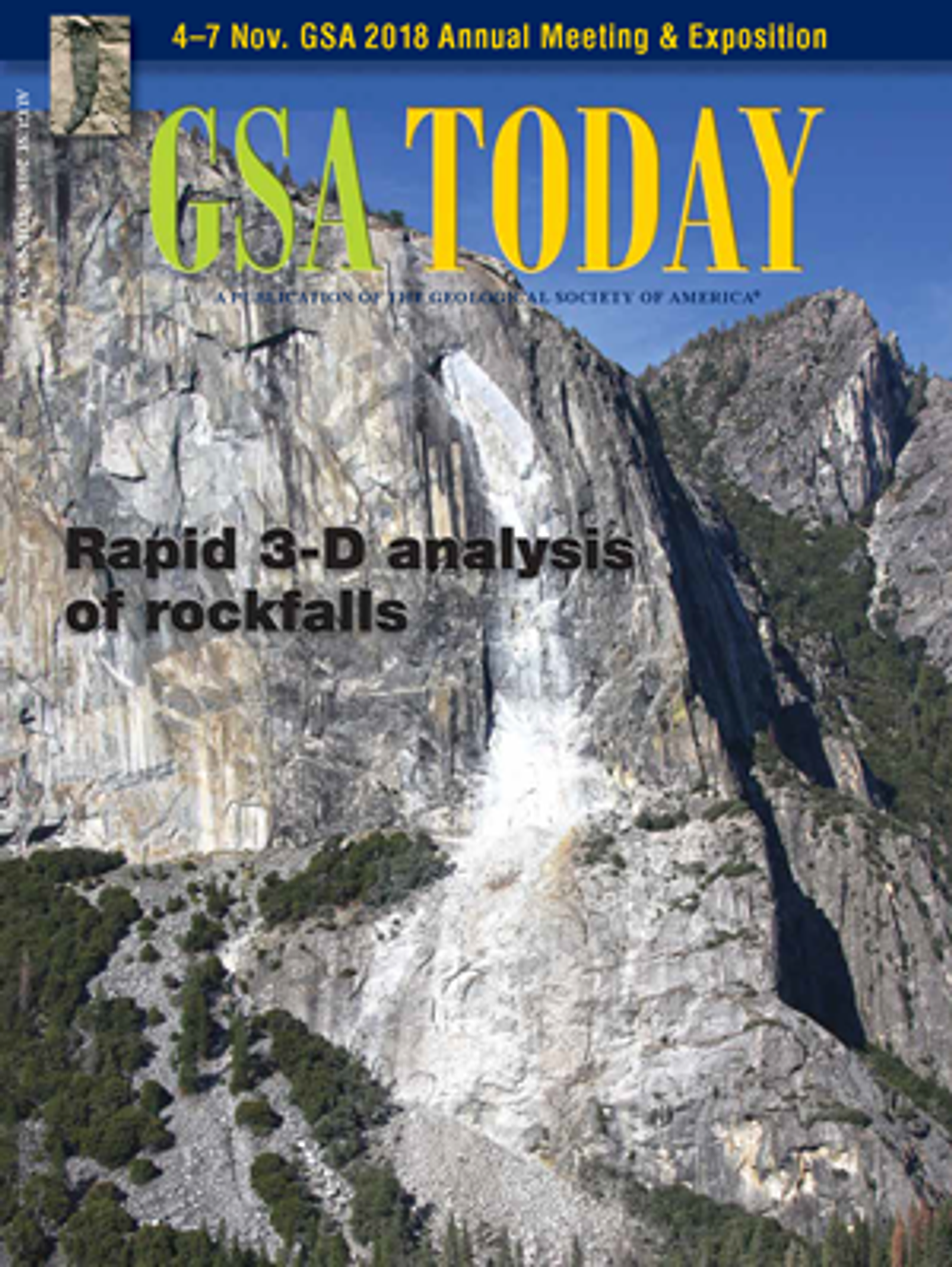 Cover image for GSA Today Issue: August 2018