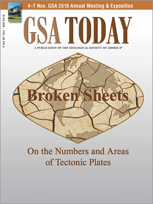 Cover image for GSA Today Issue: June 2018