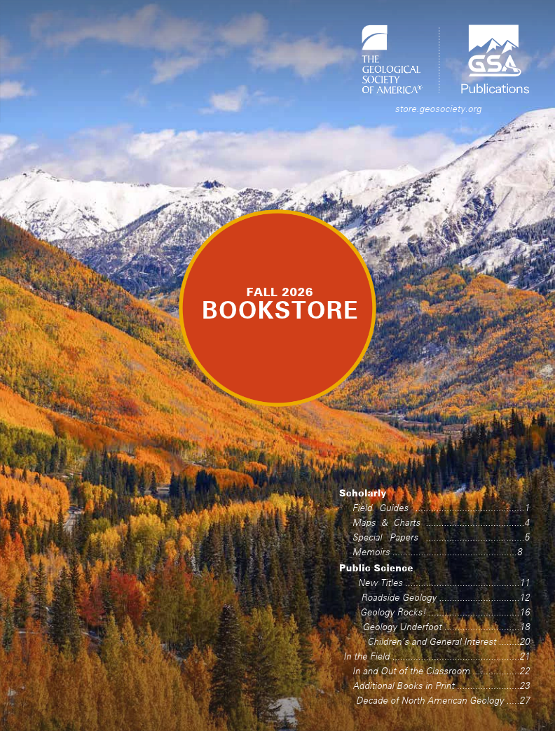 Fall 2026 Bookstore cover image with the rocky mountains in the background and the trees are turning orange.