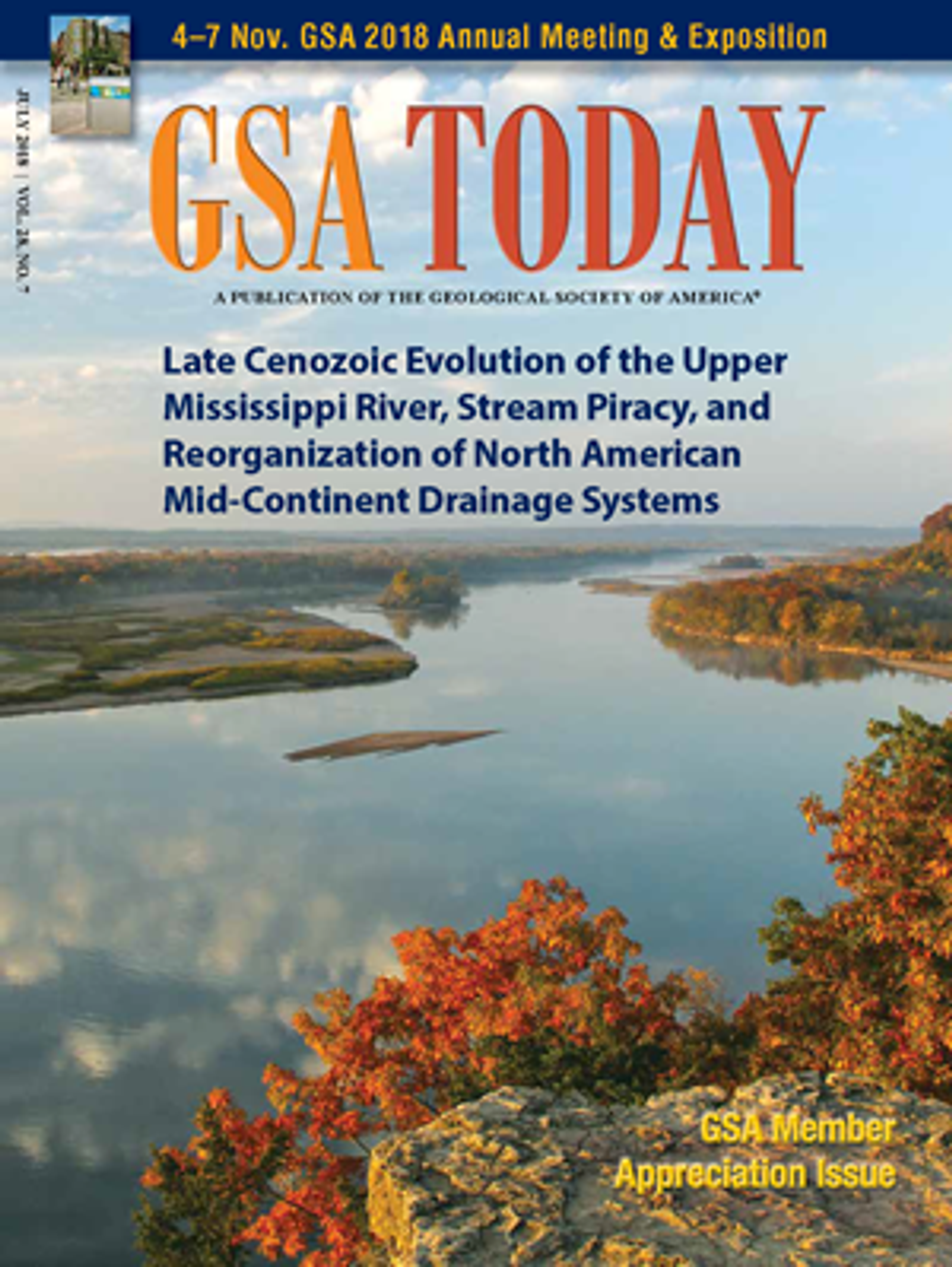 Cover image for GSA Today Issue: July 2018
