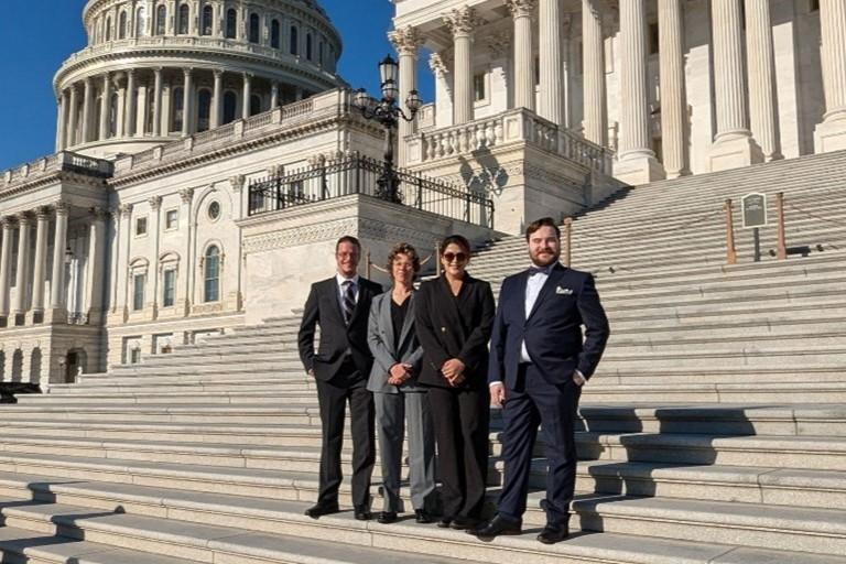 GSA Geoscientists on Capitol Steps on Congressional Visits Day