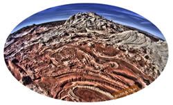 Photo of an Eolian (wind-blown) sand dune system