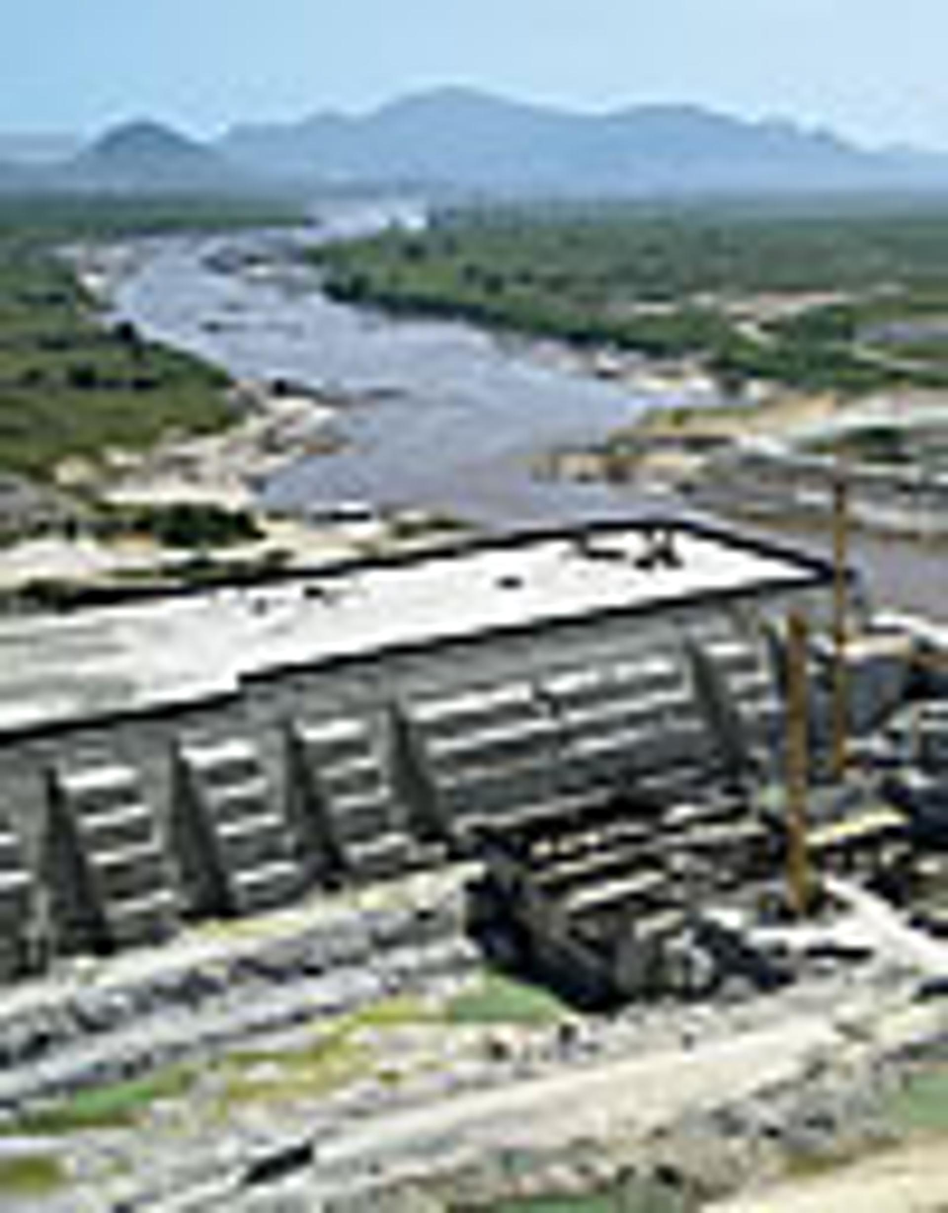 Grand Ethiopian Renaissance Dam (GERD) under construction on the Blue Nile in northern Ethiopia, near the Sudan border. This will be the largest hydroelectric power plant in Africa. The large reservoir to be placed behind the dam will be filled during a 5–7-year period during which it is expected that the amount of northward Nile flow to the Sudan and Egypt will be substantially reduced.