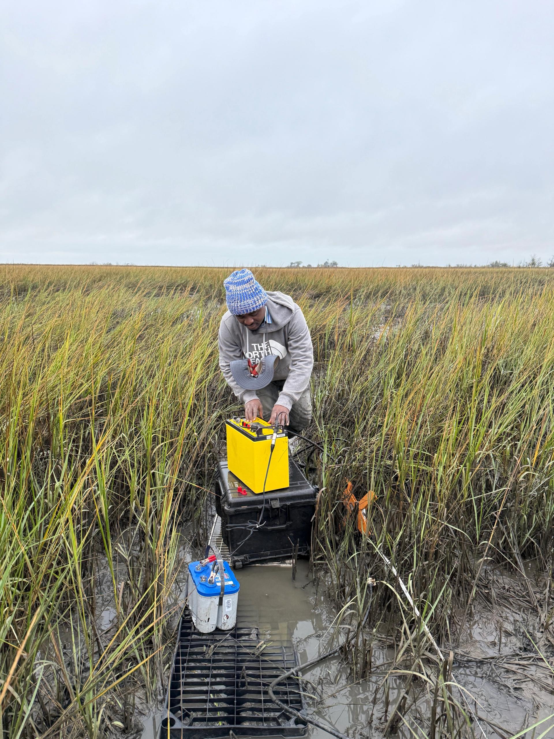 Geophysical data acquisition at the North Inlet, Georgetown, SC using the electrical resistivity method 