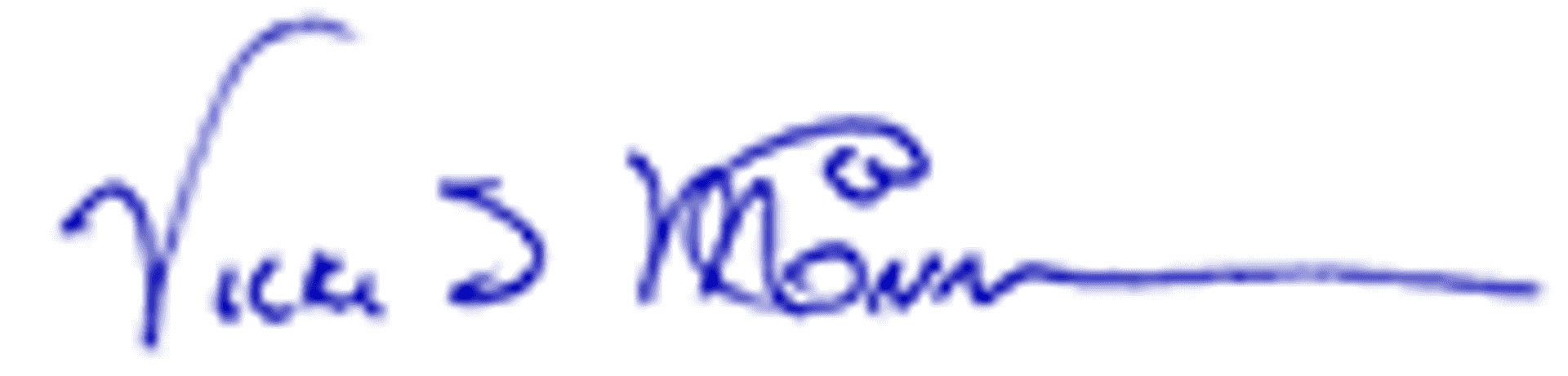 Vicki McConnell signature